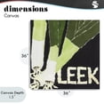 thumbnail image 4 of Stupell Industries Rustic Lodge Collaged Leek Vegetable Canvas Art, 36 x 36, by Nancy Overton, 4 of 8