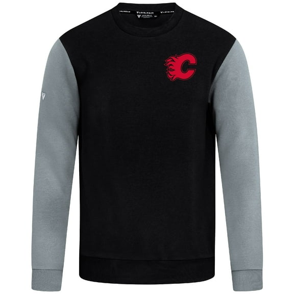 Men's Levelwear  Black/Gray Calgary Flames  Ultimate Response Sweatshirt