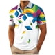 thumbnail image 4 of Ceisia Men's Colorful Geometric Print Polo Shirts, Regular Fit Short Sleeve Turndown Collar Casual Summer Tops Gifts, 4 of 5
