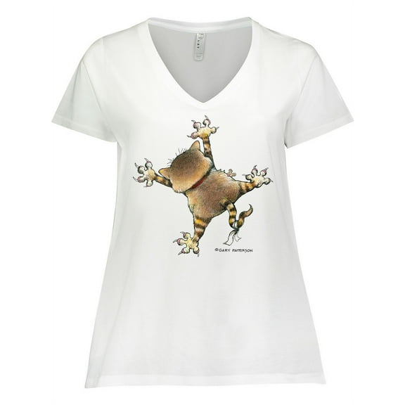 Inktastic Don't Let the Cat out Women's Plus Size V-Neck T-Shirt