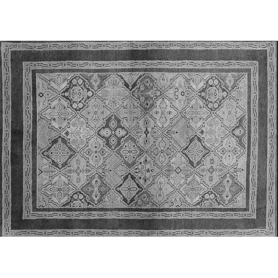 Ahgly Company Indoor Rectangle Oriental Gray Traditional Area Rugs, 2' x 4'