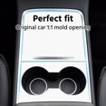 thumbnail image 3 of Farmogo Upgarde Center Console Wrap Cover Kit White Only Fit New Center Console Compatible with Tesla 2021-2025 Model Y & 2021-2023 Model 3 (White), 3 of 7
