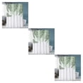 thumbnail image 4 of Bewildely Cortina de baño blanca elegante y moderna Fácil de instalar Cortina de ducha fácil de limpiar para cortina de baño YL347-7 Type1 NO1, 4 of 5