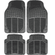 thumbnail image 1 of 1 Juego 3pz Tapetes Auto Universal Uso Rudo Camioneta Carro Xtellar Negro, 1 of 4