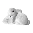 thumbnail image 3 of Luzkey Rabbit Statue Bunny Sculpture Collection Cute Easter Decoration Resin Rabbit Figurine for Living Room Porch Courtyard Outside White, 3 of 8