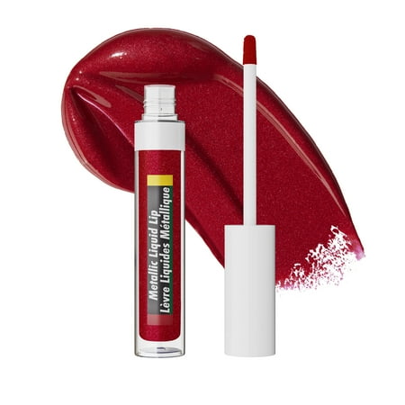 Black Radiance Cross Colours Metallic Liquid Lip in Vixen Red