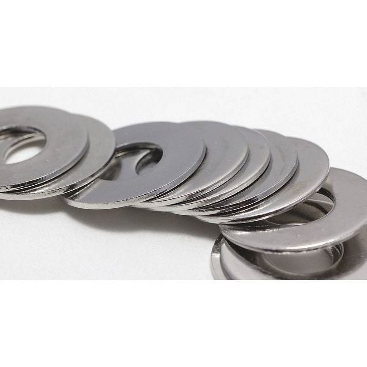 Flat Washer, For Screw Size 3/8" ,Stainless Steel NL-19 Finish, 25 PK FBFLWASH38LOD2P25