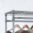 thumbnail image 6 of Better Homes & Gardens Double Hanging Garment Rack, 38.2W x 23.6D x 66.1H in, Gunmetal Finish, Gray, 6 of 6