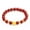 Lotus + 4PCS Gold Bead, variant on K-KED Real 24K Yellow Gold Bracelet For Women Small Lotus with Red Agate Beaded Link-Lotus + 4PCS Gold Bead-22cm/8.7inch