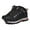 Black, variant on Woobling Womens Trainers Slip On Hiking Boots Comfort Walking Shoes Platform Trekking Sneakers Mens Non-Slip Sport Rose Red 7