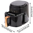 thumbnail image 4 of SAYFUT 8 Quart Compact Air Fryer, Non-Stick, Dishwasher Safe Basket, 1400W, Black, Height of 12.2 in, 4 of 8