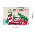 thumbnail image 3 of KLL Merry Christmas 1 Print Front Door Mat Indoor Outdoor Entrance, Non-Slip Mat All-Weather Doormat Indoor Outdoor Rug Patio Porch Entryway Mat, 23.6''x15.7'', 3 of 7