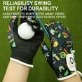 thumbnail image 5 of FINGER TEN Golf Gloves for Kids Boys Girls Both Left Right Hand Value 1 Pair, Toddler Junior Youth Golf Glove White Green Black, 5 of 7