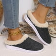 thumbnail image 2 of CHUMUD Womens Slipper Warm Comfy Memory Foam House Slippers Faux Fur Lined Anti-Skid Rubber Sole Bedroom Cozy Indoor Outdoor Slippers, 2 of 9
