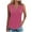 Hot Pink, variant on Puntoco Short Tops Blouses for women Women's Casual Short Sleeve Solid Ladies Round Neck Top Blouse Green M(M)