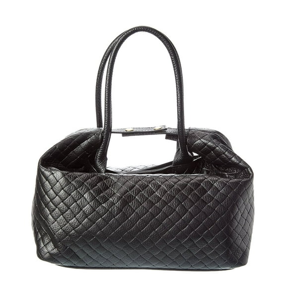 Persaman New York Zoey16 Embossed Leather Tote, Black