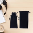 thumbnail image 3 of CIMAXIC 4 Pcs Black Flocked Cloth Watch Storage Bag Jewelry Pouches Drawstring Bags,8.27"X3.94"X0.12", 3 of 5