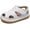White, variant on Baby Boys Girls Summer Lightweight Soft Sole Closed-Toe Outdoor Leather Athletic Sandals