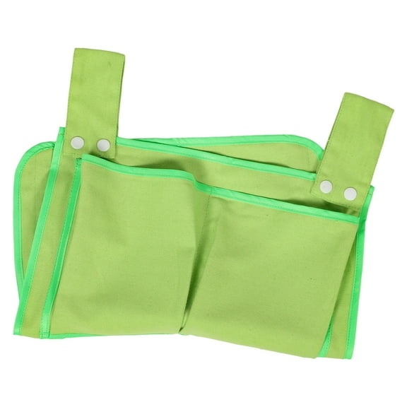 Milisten Bathroom Wall Pocket Crib Hanging Organizer Canvas Storage Green 1Pcs