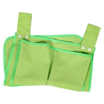 Milisten Bathroom Wall Pocket Crib Hanging Organizer Canvas Storage Green 1Pcs