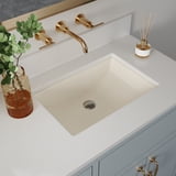 DeerValley DV-1U0085 Ally 21" X 15" Undermount Bathroom Sink in Bone ...