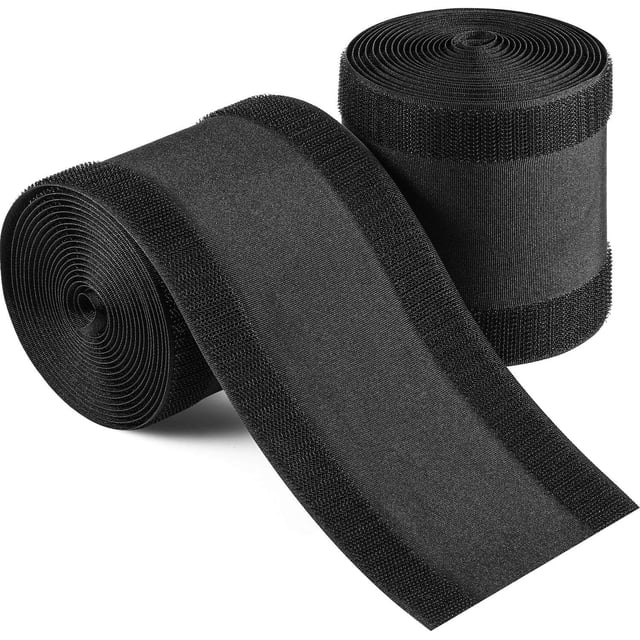 Protector de cables para suelo, gestión de cables solo para alfombras de oficina comercial (negro, 19,69 pies)