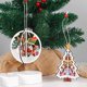 thumbnail image 3 of Adorno para árbol de Navidad, muñeco de nieve, colgante tridimensional, madera hueca, 3 of 3