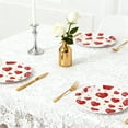 thumbnail image 6 of Cheapark 16pcs Valentine’s Day Diamond Heart-Themed Tableware Disposable Paper Plates Gift Elegant Party Supplies for Romantic Weddings and Love, 6 of 8