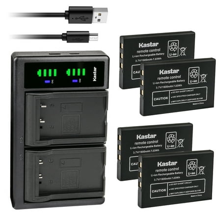 Kastar 4-Pack Battery and LTD2 USB Charger Compatible with NEC 0910052 NEC 0910092 NEC DT330 NEC DTL-12BT-1 NEC UX5000 DG-12e NEC A50-012628-001 CS-NUX500CL