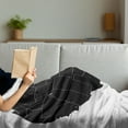 thumbnail image 3 of Iowa State Soft Flannel Fleece Throw Blanket, North America Map Showing the Iowa State Simple Cartography Design, Cozy Plush for Indoor and Outdoor Use, 60" x 80", Black Vermilion White, by Ambesonne, 3 of 5
