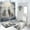 Pattern-2, variant on Wolf 4 Pieces Shower Curtain Set with Non-Slip Rug Watercolor Wildlife Animal Night Snowy Winter Bath Curtain for Bathroom Waterproof Fabric Bathroom Decor Set, 72x72 Inch
