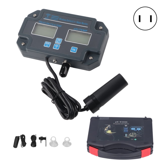 PH Temperature Meter, Multiparameter Water Quality Tester For Food Testing US Plug 110V,EU Plug 230V,UK Plug 230V