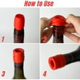 thumbnail image 5 of 8 PCS Wine Stopper, Soft Silicone Wine Corks Reusable Wine Stoppers for Wine Bottles Beer Beverage Champagne Bottle Sealer to for Keeping Wine Champagne Fresh, 5 of 6