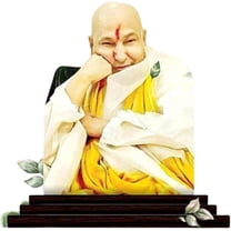 Wooden Idols Figurine & Showpiece Guruji Spiritual Home Décor Statue