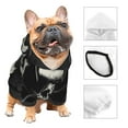 thumbnail image 3 of Cauagu Magician Hat Skull Pattern Winter Pet Hoodie Sweatshirts- Dog Hoodie Sweater with Leash Hole - Cute Dog Hoodie - Pet Clothes Puppy Cat Custume -X-Small, 3 of 8