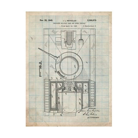 Art Print Tank Top - World War II Military Tank Patent Print Wall Art By Cole Borders
