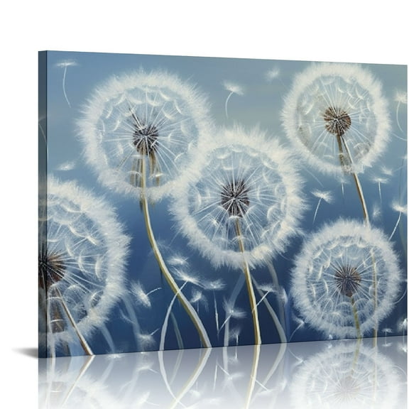 JRXY  Dandelion Wall Art Farmhouse Wall Decor LargeAbstract Canvas Wall Art Wall Painting Living Room Bedroom Wall Decor Above Bed Horizontal  20x16in