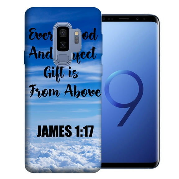MUNDAZE For Samsung Galaxy S9 Plus James Scripture Gift From Above Design TPU Gel Phone Case Cover