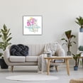 thumbnail image 5 of Happy Easter Calligraphy Bunny Pink Flower Bouquet Animals & Insects Graphic Art Framed Art Print Wall Art, 5 of 5