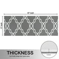 thumbnail image 5 of Kitchen Rugs Sets Of 2,Gray Geometric Quatrefoil Pattern Anti Fatigue Kitchen Mat Rugs Non Slip Washable,Decorative Kitchen Floor Mats for Kitchen,Sink,Laundry,17"X47", 5 of 5