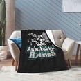 thumbnail image 6 of Farmingdale State College Logo Fleece Blanket, Very Soft Microfiber Flannel Blanket for Couch Warm and Cozy for All Seasons, Black, 6 of 6