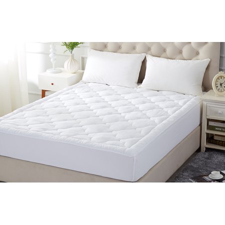 Quilted Mattress Covers - Mattress Pad Full Size, Quilted Mattress Pad Cover Stretches to 16
