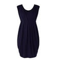 thumbnail image 2 of Women's Maternity Dress - Summer Sleeveless Solid Color Pregnancy Gown, Breathable Pregnant Dress for Casual,Size for M, 2 of 4