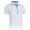 White/Kalvin Blue, variant on Monterey Club Women's Tessa Lillies Print Contrast Golf Polo Shirt #2674