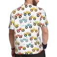 thumbnail image 2 of Wukai Cartoon Monster Trucks Print Men's Short-Sleeved Mesh T-Shirt,Quick-Dry Short Sleeve Workout T-Shirt-X-Large, 2 of 8