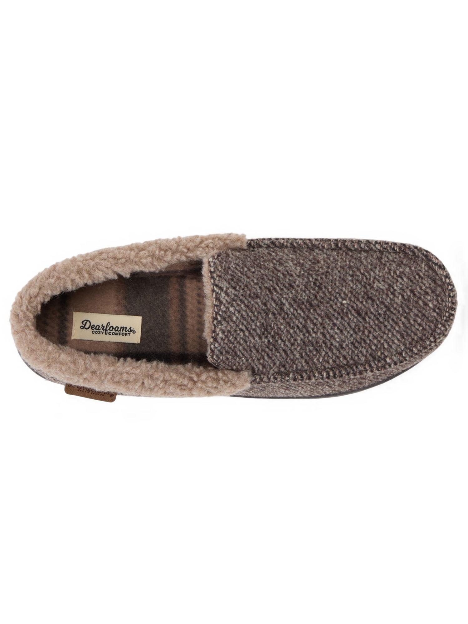 Dearfoams Cozy Comfort Men's Cozy Moccasin Slippers