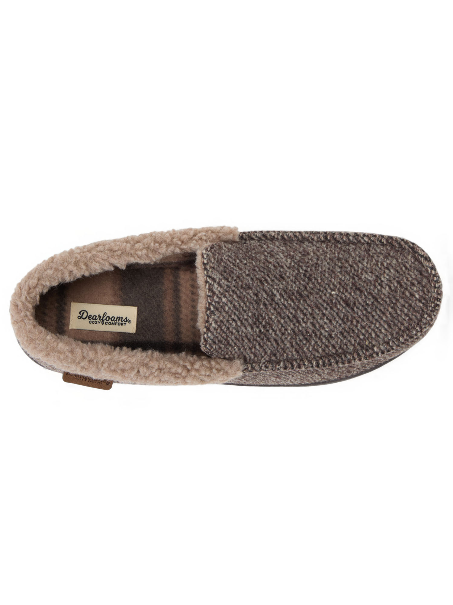 Dearfoams Men's Cozy Comfort Moccasin Slippers photo 5