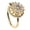 Gold, variant on Gold Sunflower Winding Stackable Ring Spinner Rings for Couple Women Men