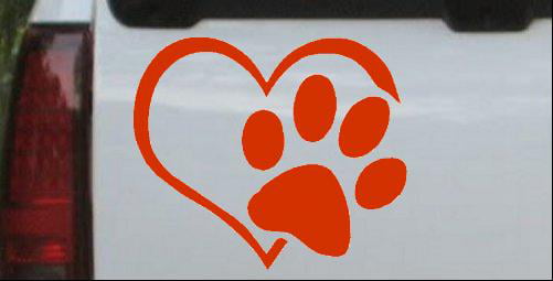 12 Dog Cat Animal Paw Print for Car Window Wall Bumper Bike Helmet Decal Sticker