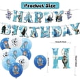 thumbnail image 3 of 34 PCS For Frozen Birthday Party Decorations, With 18 Balloons,1 Happy Birthday Banner ,15 Cupcake Toppers for Decorative Supplies Set, 3 of 5